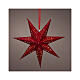 Addobbo stella carta rossa forata FSC mix 100% LED bianco caldo s1