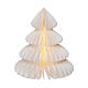Weihnachtsbaum aus weißem FSC®-zertifiziertem Papier (100 %), Wabenstruktur, mit Micro-LEDs, 28 cm s3