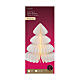 Sapin en papier blanc 100% FSC mix micro LEDs blanc chaud 30 cm s4