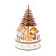 Carillon albero di natale legno movimento FSC 100% LED bianchi caldi 25 cm s4