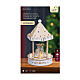 Carillón carrusel Navidad madera movimiento FSC 100% LED blancos cálidos 25 cm s3