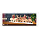 Calendario avvento Babbo Natale legno movimento FSC 100% LED 12x40 cm s3