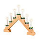 Natural 100% FSC mix wood Christmas decoration with LED candles, 13x16 in s2