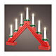 Decorazione candele LED legno rosso FSC mix 100% 32x40 cm s1