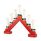 Decorazione candele LED legno rosso FSC mix 100% 32x40 cm s2