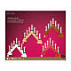 Decorazione candele LED legno rosso FSC mix 100% 32x40 cm s3