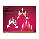Decorazione candele LED legno bianco FSC mix 100% 32x40 cm s3