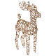 Golden reindeer with 40 warm white LEDs, indoor decoration, 16 in s3
