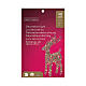 Renna oro 40 led bianco caldo int h 40 cm s5