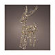 Gold reindeer with 50 warm white LEDs, indoor, 22 in s1