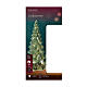 Albero vetro verde ed oro 15 LED bianco caldo 20 cm uso interno s3
