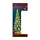 Albero vetro verde ed oro 20 LED bianco caldo 32 cm uso interno s4