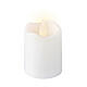 Set sei lumini LED votivi bianchi ricaricabili luce bianca calda 6x4 cm s2