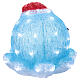 Medusa chapéu de Natal LEDs branco frio 25x30 cm s5