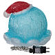 Medusa chapéu de Natal LEDs branco frio 25x30 cm s6