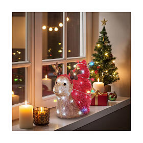 Escargot de Noël LEDs blanc froid 35x35 cm