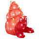 Cangrejo navideño acrílico LED blanco frío 30x24 cm s2