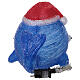 Balena cappellino Natalizio LED bianco freddo 30x45 cm s7