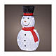Bonhomme de neige lumineux LED blanc froid en acrylique 107x58 cm s1