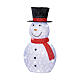 Pupazzo di neve a LED bianco freddo acrilico 107x58 cm s2