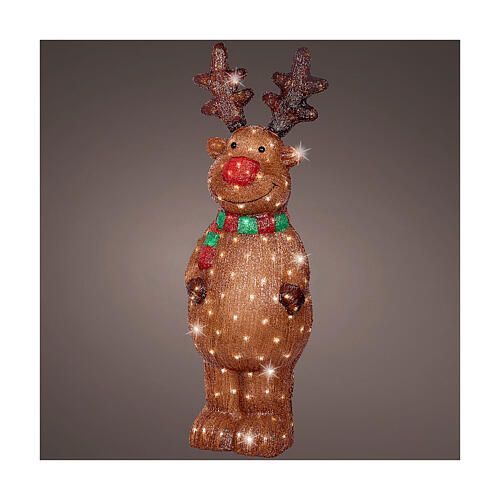 Renna LED bianco freddo acrilico 105x35 cm 1