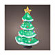 Albero di Natale LED bianco freddo acrilico 55x35 cm s1