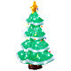 Albero di Natale LED bianco freddo acrilico 55x35 cm s4