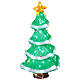 Albero di Natale LED bianco freddo acrilico 55x35 cm s5