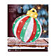 Pallina Natalizia LED bianco freddo acrilico 40x35 cm s3