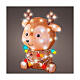 Acrylic reindeer with cold white LED lights, 15x13 in s1