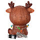 Acrylic reindeer with cold white LED lights, 15x13 in s6