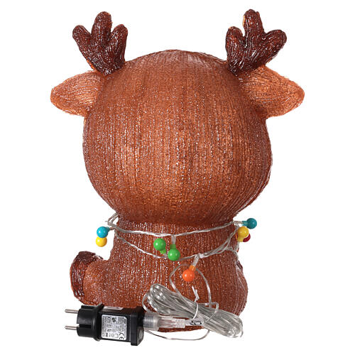 LED Reindeer cool white acrylic, 40x32 cm 6