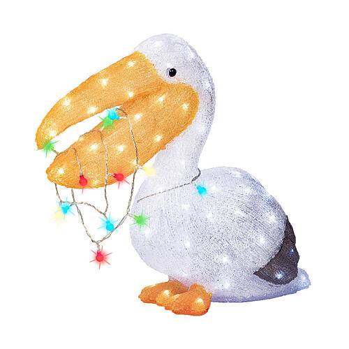 Pélican LED acrylique blanc froid 48x55 cm 2