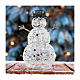 Boneco de neve acrílico LED branco frio 65x45 cm s3