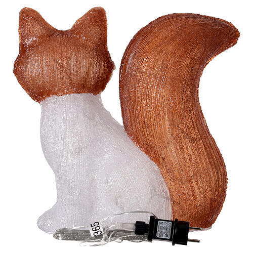 Renard acrylique LED blanc froid 37x20 cm 7