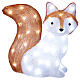 Raposa acrílico LED branco frio 37x20 cm s2