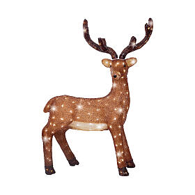 Renna LED acrilico luce bianca fredda 86x25 cm