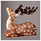 Renne assise LED acrylique lumière blanche froide 55x18 cm s1