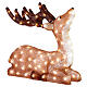 Seated LED Acrylic Reindeer Cold White Light 55x18 cm s3