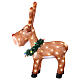 Renna con ghirlanda LED in acrilico luce bianca fredda 60x45 cm s6