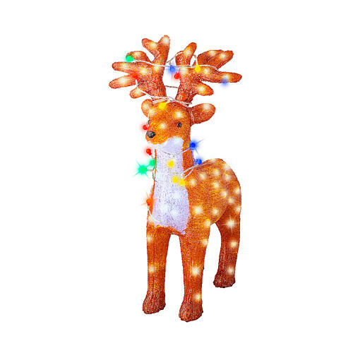 LED Christmas Reindeer with Lights Acrylic Cold White Light, 70x50 cm 5