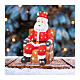 Père Noël sur fauteuil LED acrylique lumière blanche froide 60x35 cm s3