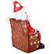 Père Noël sur fauteuil LED acrylique lumière blanche froide 60x35 cm s6