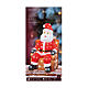 Père Noël sur fauteuil LED acrylique lumière blanche froide 60x35 cm s8
