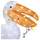 Set 5 fuochi LED effetto camino acrilico est/int 15x10 cm s2