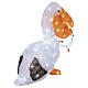 Set 5 fuochi LED effetto camino acrilico est/int 15x10 cm s5