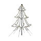 Albero luminoso LED bianco caldo 8 funzioni 200x120 cm esterno s2