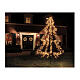 Albero luminoso LED bianco caldo 8 funzioni per esterno 300x180 cm s2