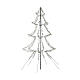 Albero luminoso LED bianco caldo 8 funzioni per esterno 300x180 cm s3