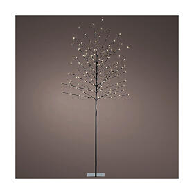 Alberello luminoso LED bianco caldo int/est 180x70 cm